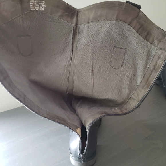 Hugo Back Leather Womens Riding Boots Size 9